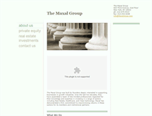 Tablet Screenshot of maxalgroup.com